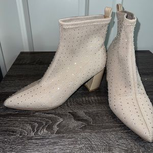 Tan booties